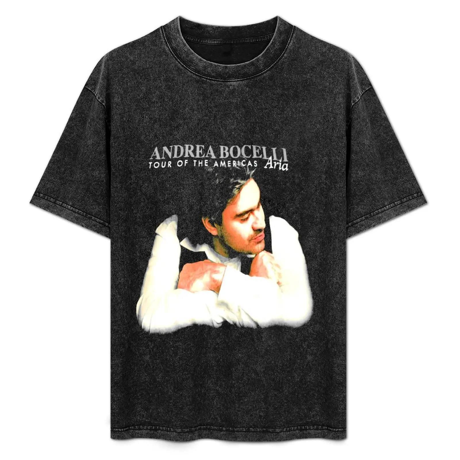 1998 Andrea Bocelli Vintage Aria The Opera Album Tour camiseta anime camiseta hombre Camiseta de algodón de alta calidad