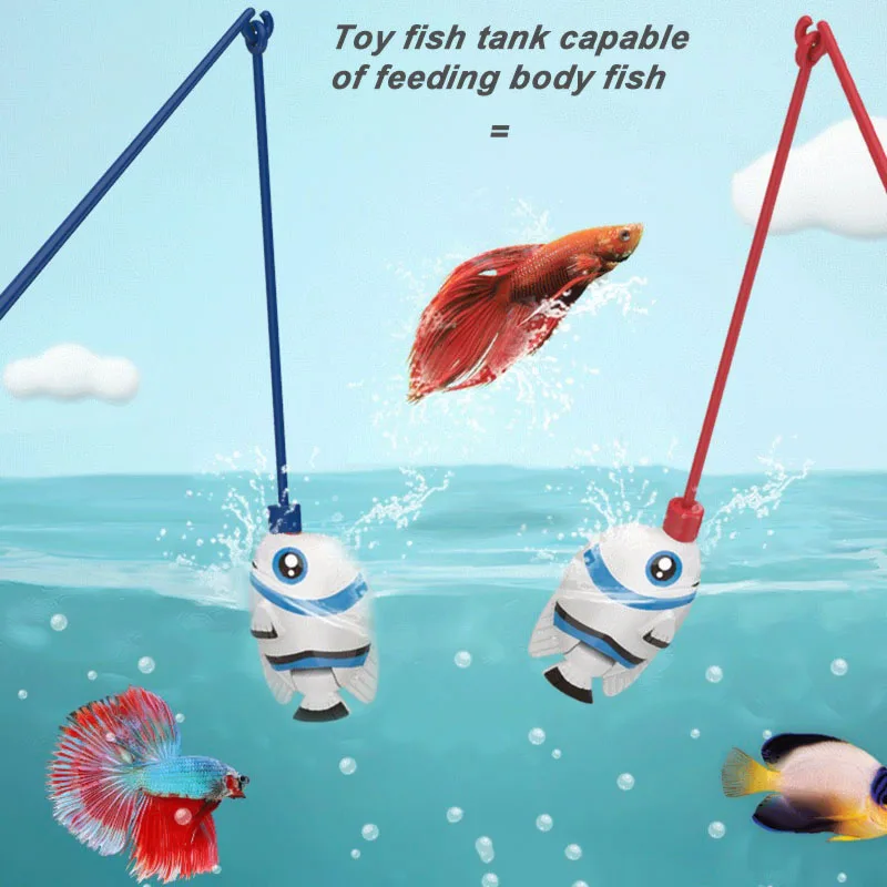 Elektrisch aquarium met magnetische stok Educatief speelgoed USB-simulatie Aquariumspeelgoed met licht en muziek Kinderspeelgoed