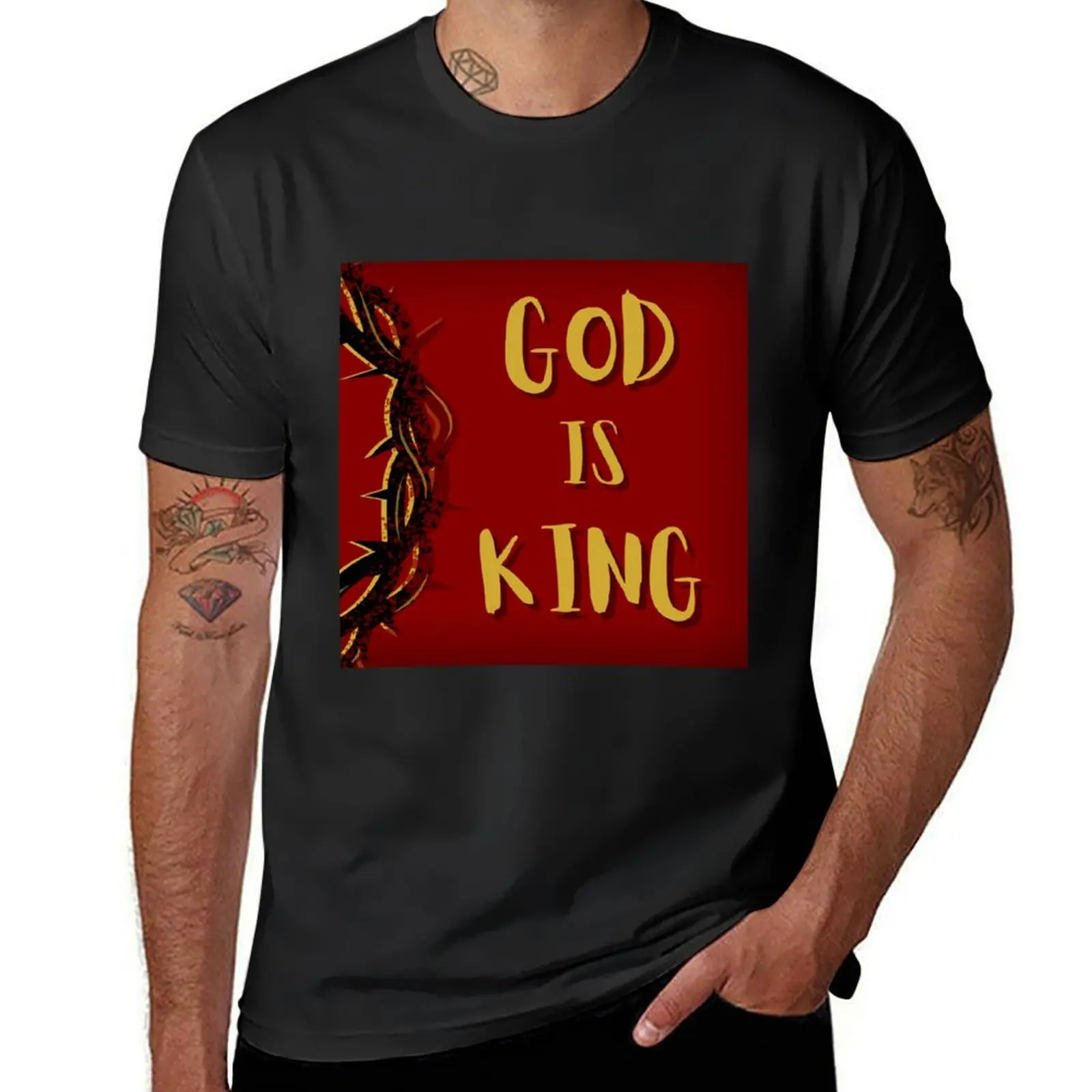 

GOD IS KING T-Shirt oversized t shirt blacks vintage clothes men clothings