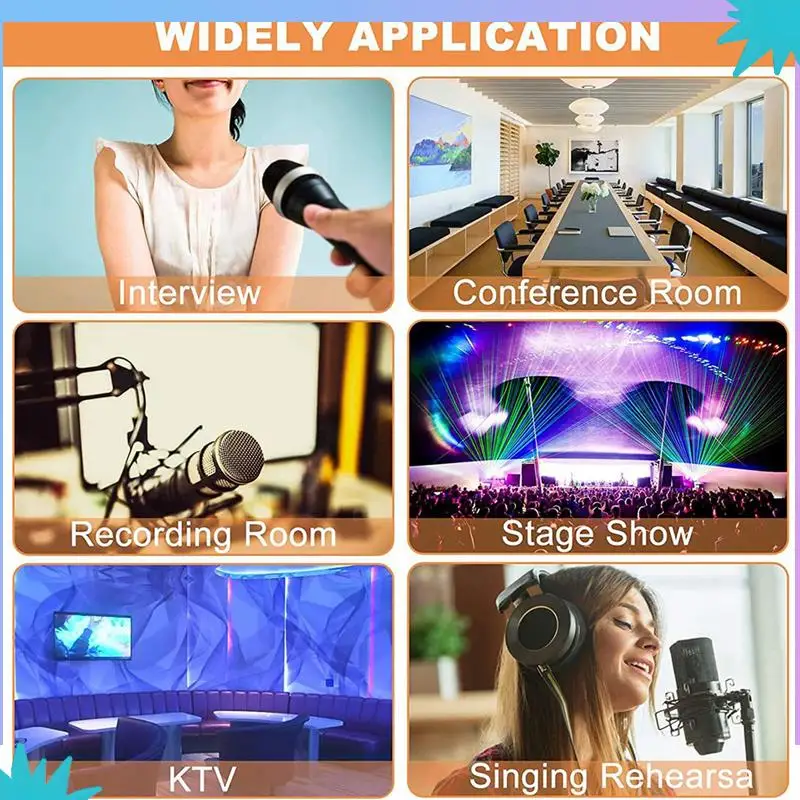 ABZW 500 قطعة غطاء ميكروفون للاستعمال مرة واحدة، زجاج أمامي للميكروفون المحمول لغرفة التسجيل، KTV، الكاريوكي، أداء المسرح