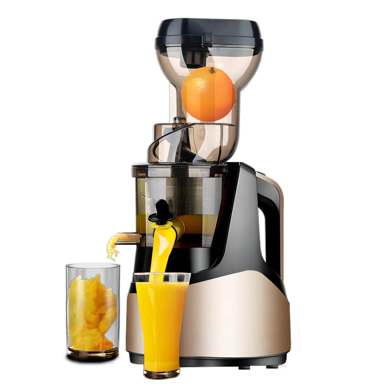 220V High-Efficiency Juicer Extractor, Automatic Pulp Separation, Fresh Juice Maker with Multiple Functions AB