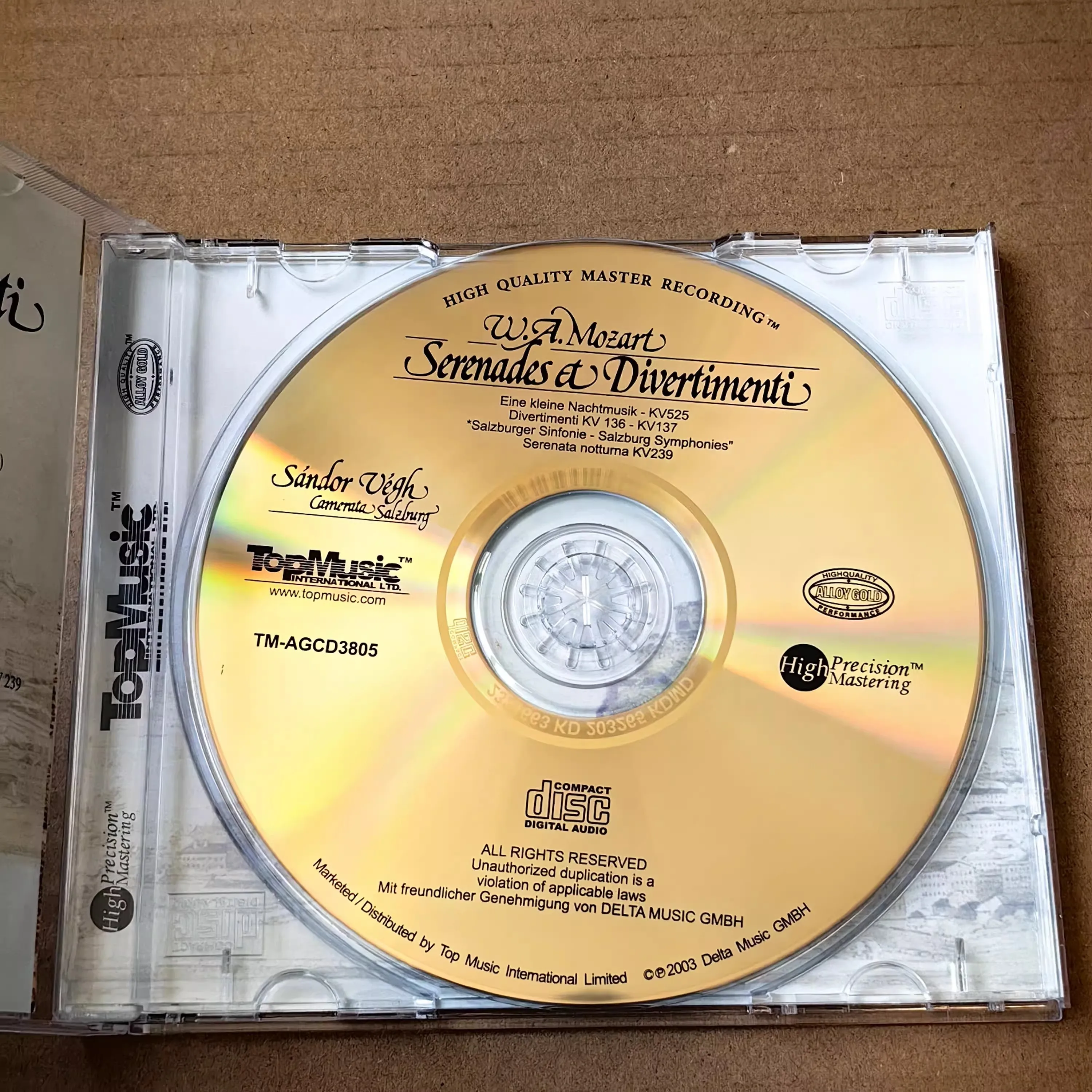 ألبوم موزارت الأوركسترالي CD Een Kleine Nachtmusik ألبوم Allegro Music Record Cosplay Walkman Car Soundtracks Box موسيقى الحفلات #2