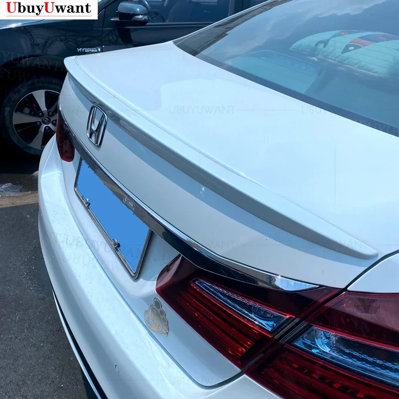 UBUYUWANT Per Honda Accord 9 th Tronco Spoiler In Plastica ABS Auto Ala di Coda Decorazione Per Honda Accord Spoiler 2014 2015 2016 2017