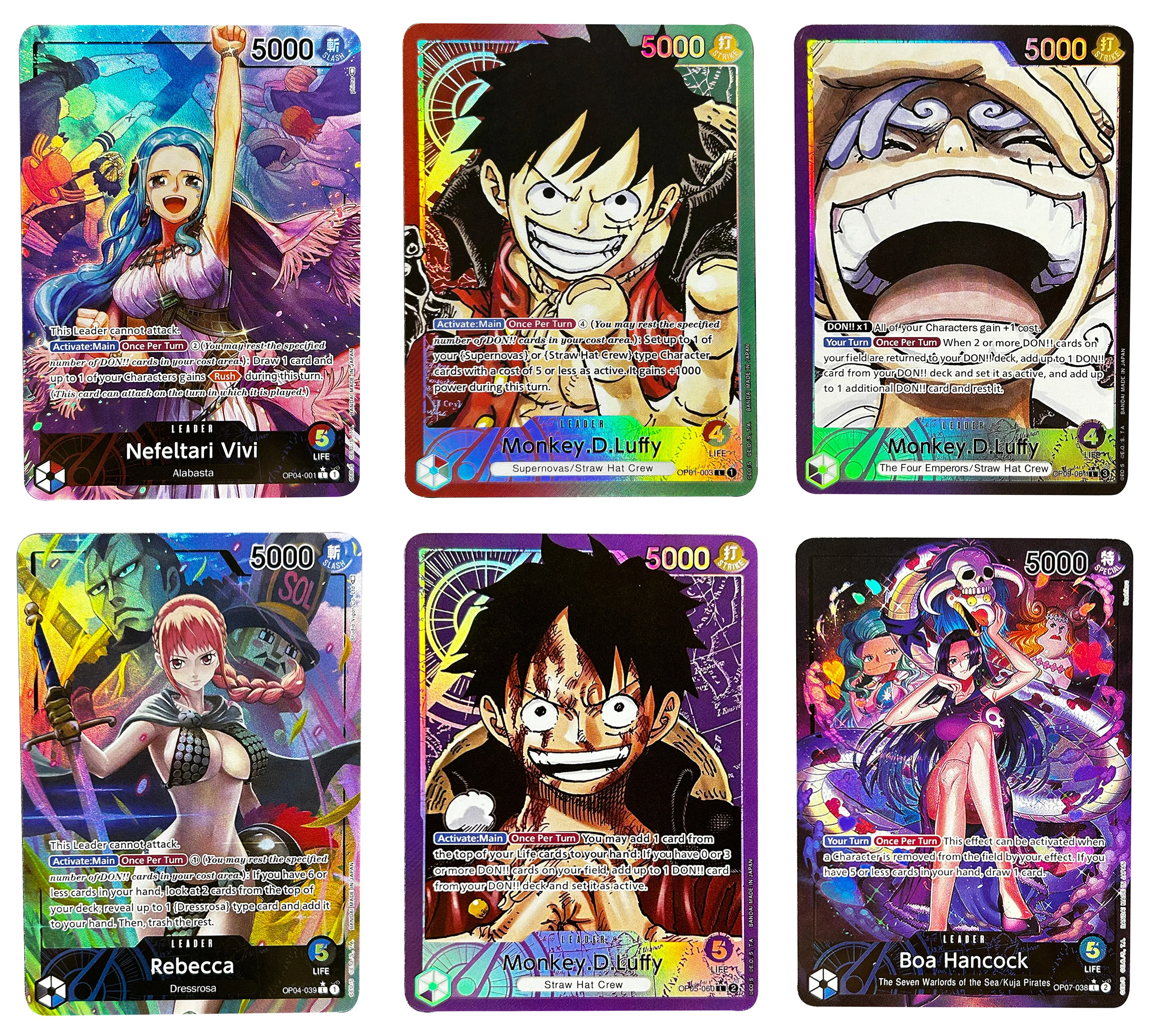 One Piece Anime Game Collection Card Monkey.D.luffy Garp Rebecca Boa  Hancock Nami Nico Robin Nefeltari Vivi Gecko Moria English - AliExpress 26