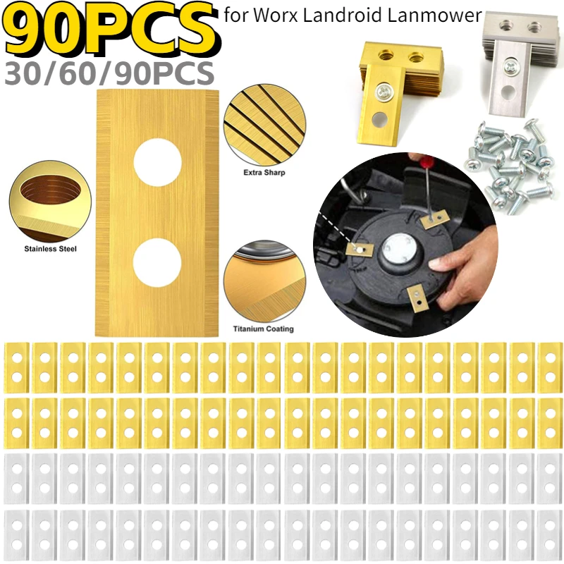 العشب القاطع شفرة الحديقة روبوت بليد تصفيح Lawnmover مع المسمار استبدال ل Worx lالأندرويد WG754E WG791E الانتهازي حديقة أداة