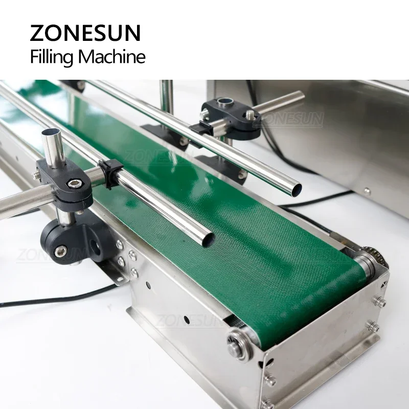 ZONESUN ZS-DTDP4G Automatic Liquid Filling Machine 4 Heads Diaphragm Pump for Water Juice Cosmetic with Conveyor