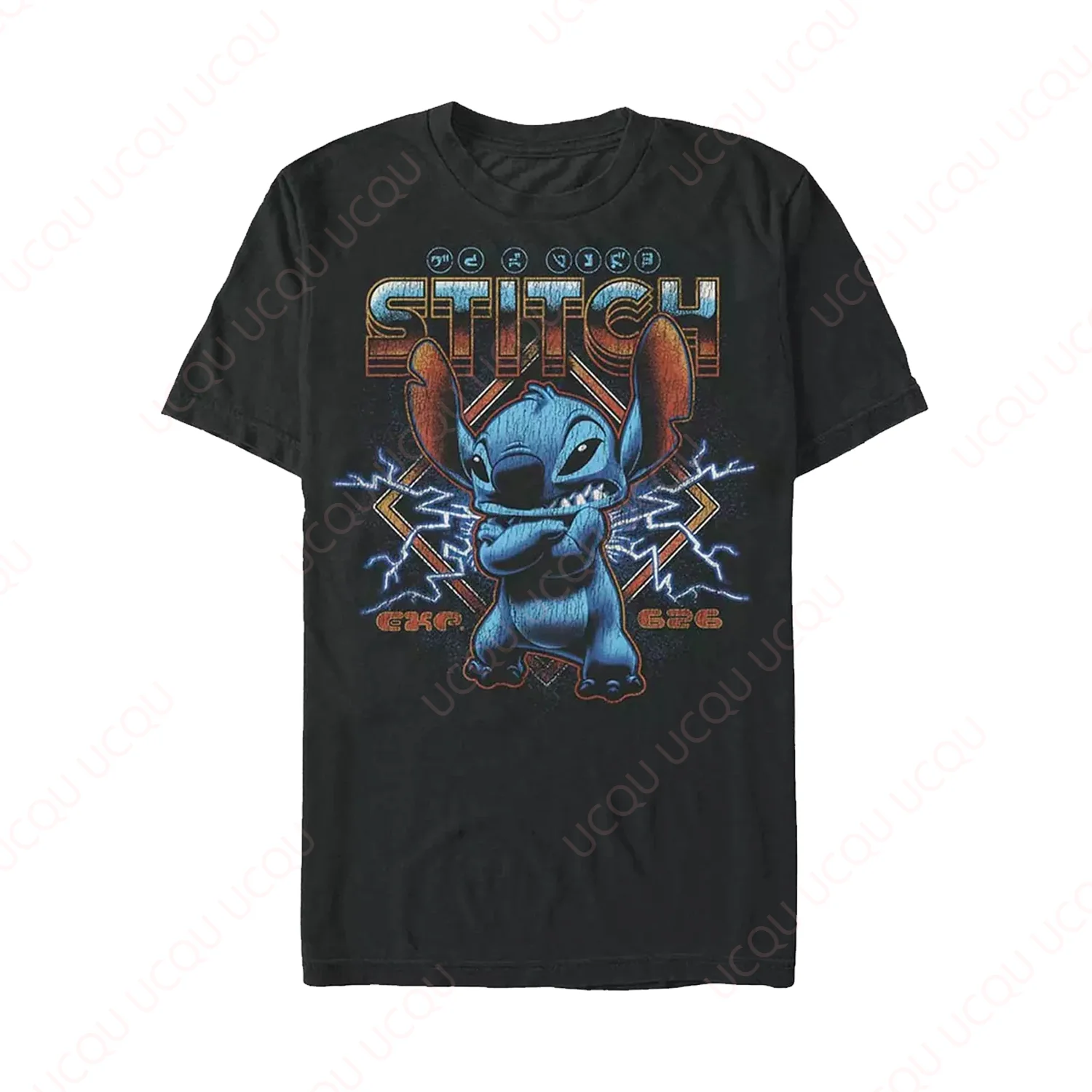 ديزني ليلو وستيتش روك تي شيرت هدية عيد الحب قصيرة الأكمام جديد الصيف للجنسين بلايز المحملة رائجة البيع يساير الموضة عادية المحملة #1