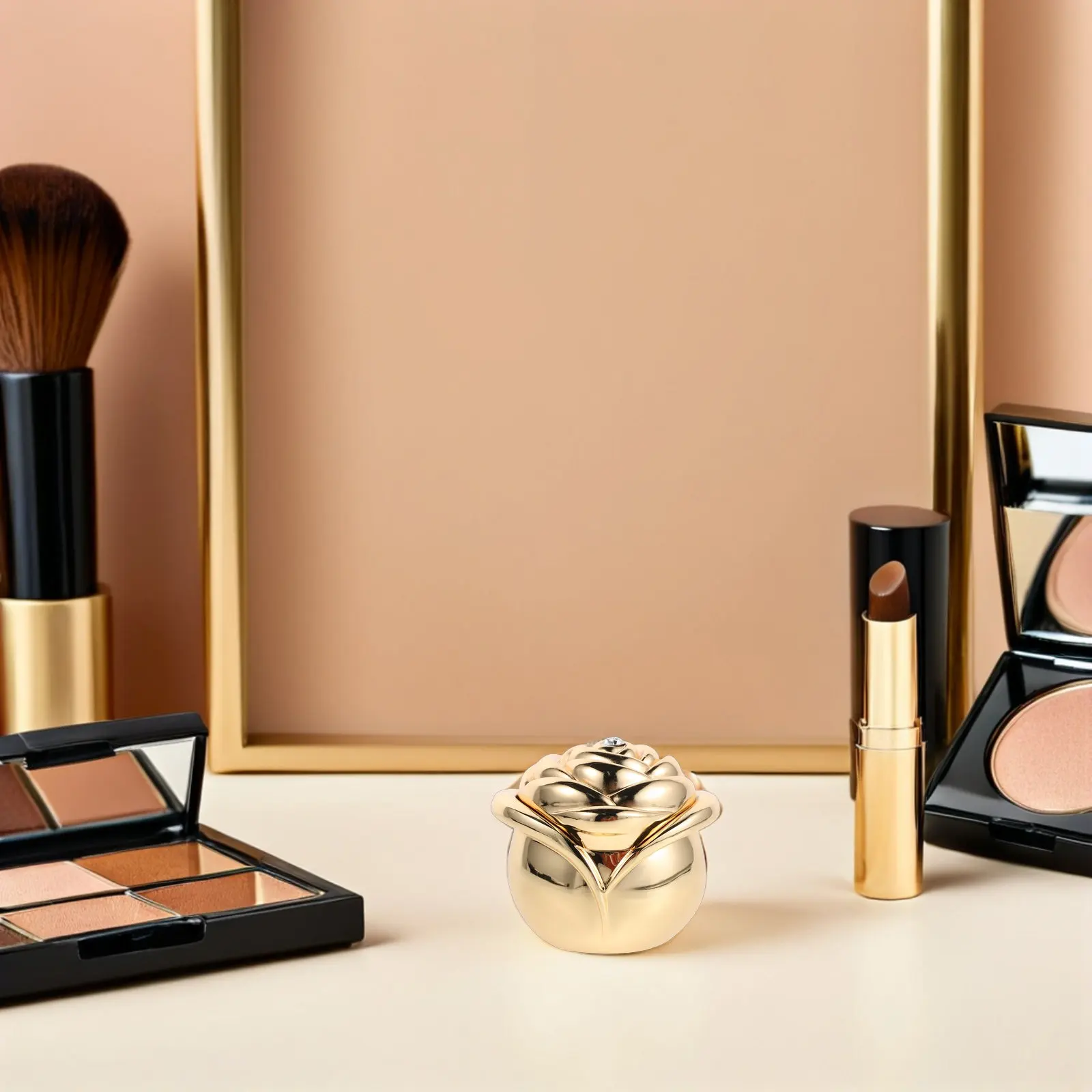 Rose Ring Box Zinc Alloy Vintage Flower Design Jewelry Storage Unique Engagement Ring Case Proposal Wedding Valentine's Day