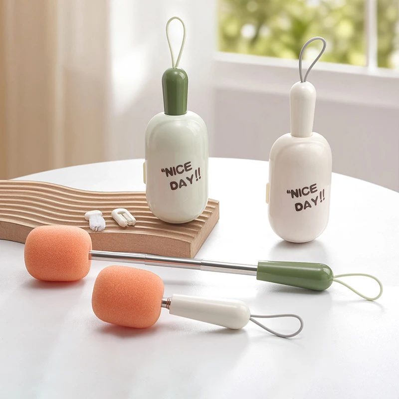 

Многофункциональная щетка для бутылок 3-в-1 с длинной ручкой, губчатая щетка с очистителем для труднодоступных мест для глубокой очистки