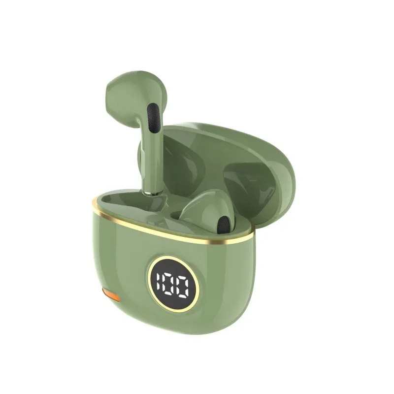 Earphone Bluetooth Nirkabel 2025 Stereo HiFi In-Ear Handsfree Headset Tahan Air untuk Olahraga Lari dan Gym