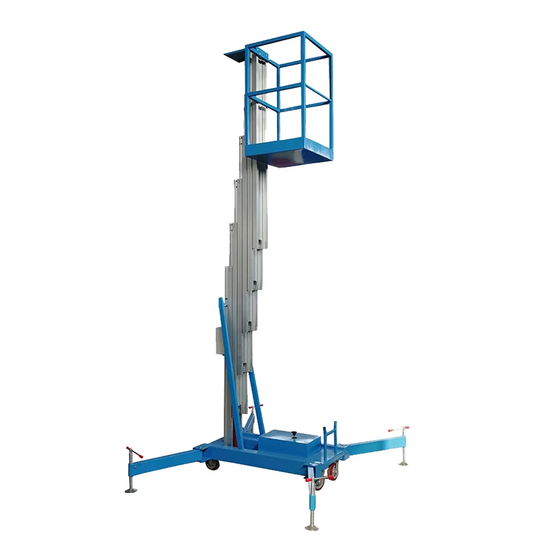 Mobile Single Mast Personal Man Lift Home Cleaning Aluminum Alloy Lift Tables Aerial Personal Lift Ladder