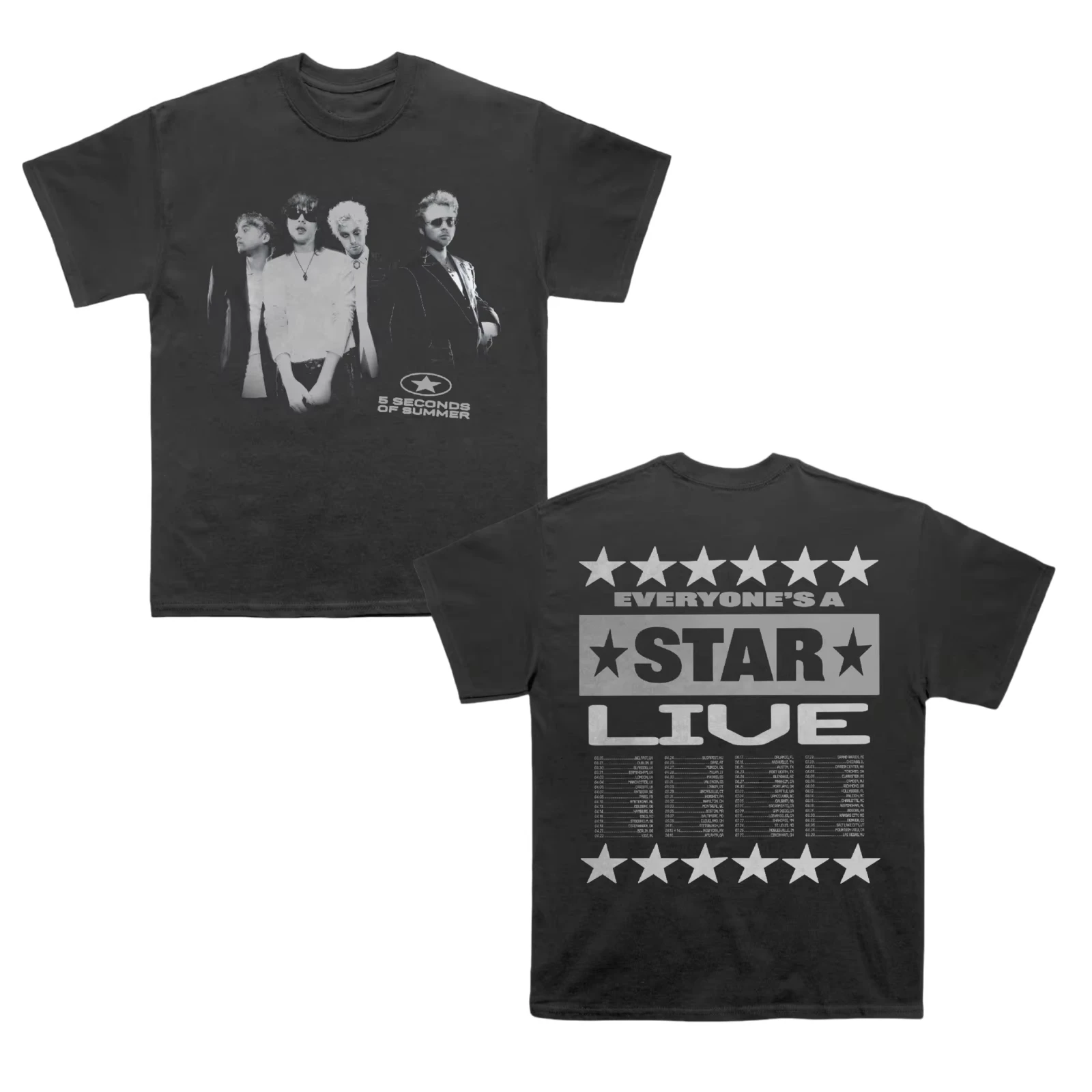 2026 Men's Oversized T Shirt Vintage Rock Band Poster Graphic Print Short Sleeve Cotton Unisex Tee