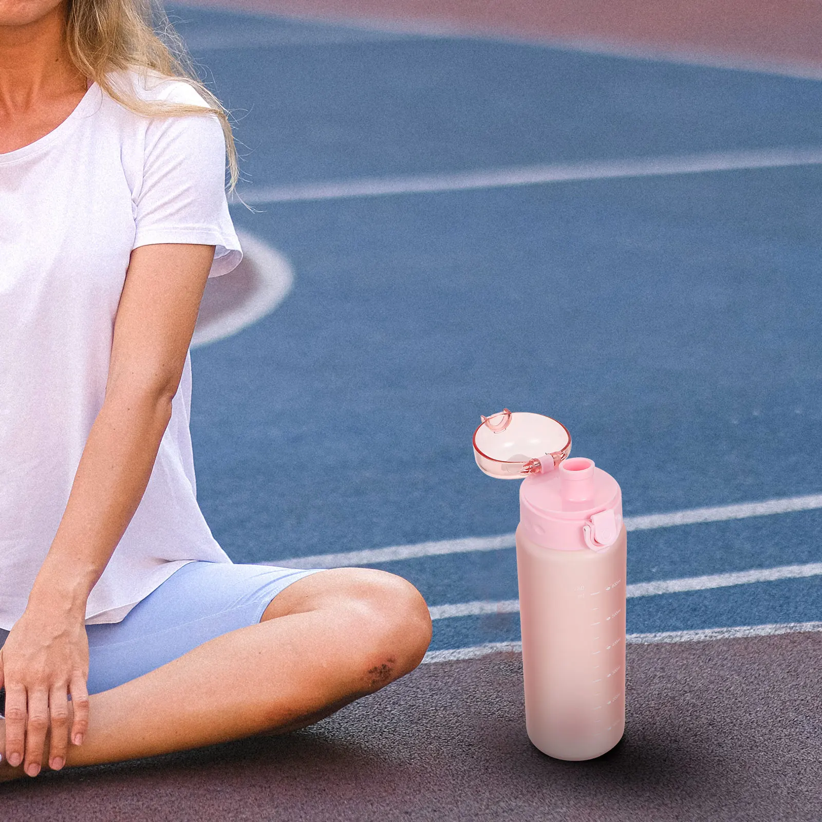 

Portable Water Bottle 2L Large Capacity Bpa-Free Sports Cup For Gym Outdoor School Use Thickened Body Stable Base Carry