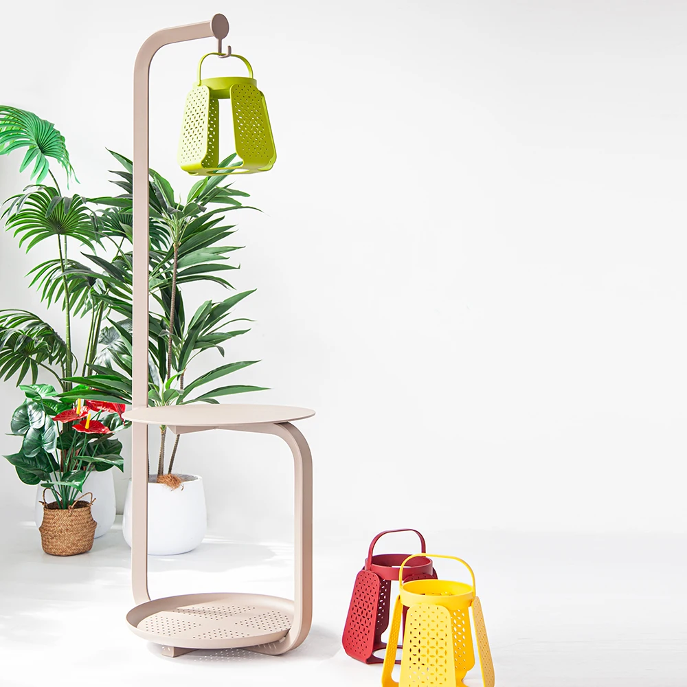 

Hot Sale Minimalist Aluminum Flower Stand Floor Rack for Living Room Balcony & Garden for Flower Pots & Planters