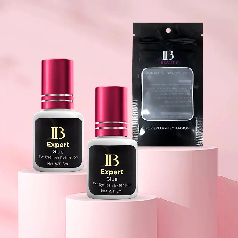 1 бутылка IBeauty Expert IB клей для наращивания ресниц Корея 2s Быстросохнущие долговечные инструменты для макияжа Клейкие принадлежности Винно-красный