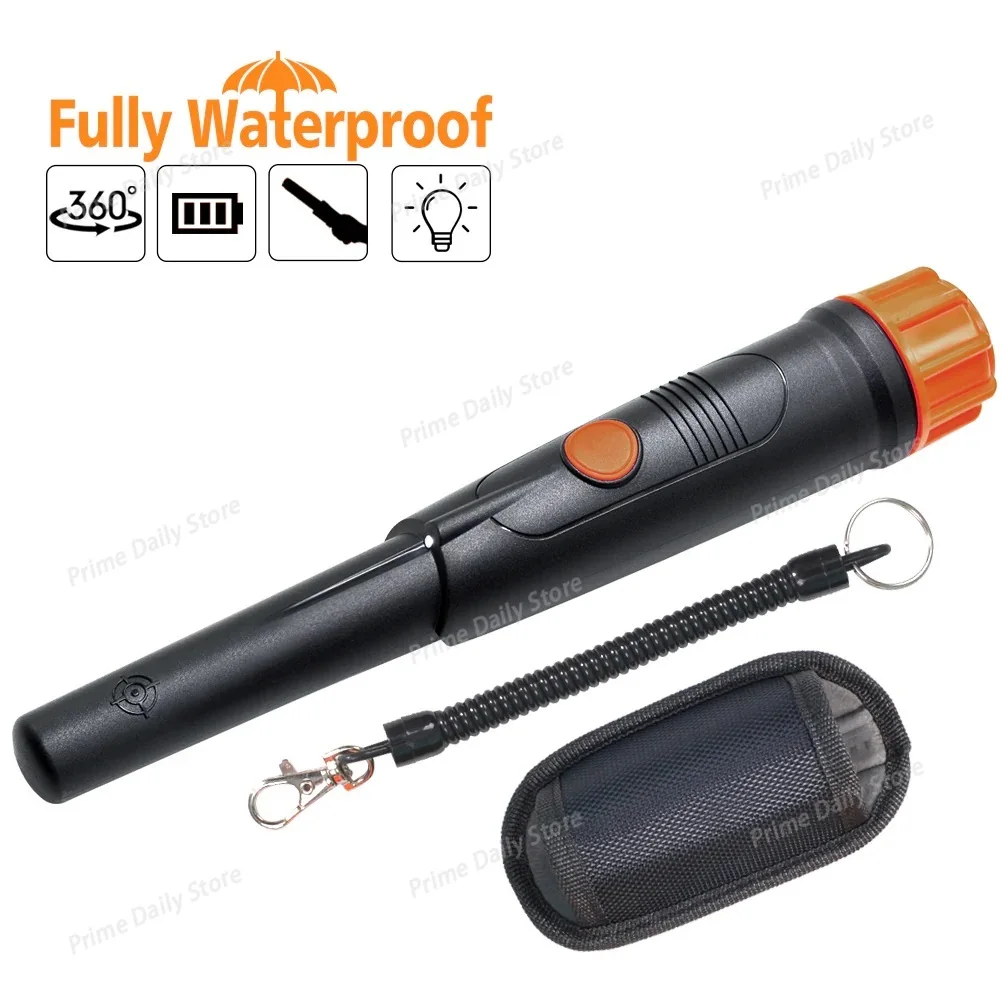 Waterproof Metal Pinpointer, Handheld High‑Accuracy Metal Detector For Outdoor Treasure Hunting, Detect Gold Silver Copper
