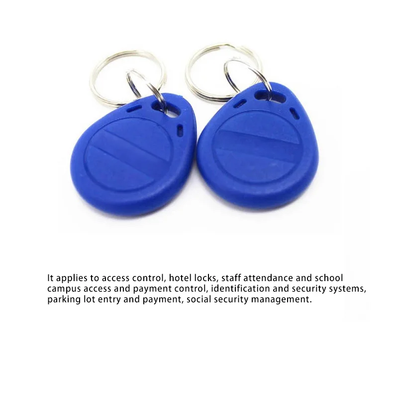 10pcs/20pcs 125KHz T5577 Keyfobs Rewritable Duplicate Tag 5200 Proximity Copy Access Card ID Token Ring RFID Cloner Keychain