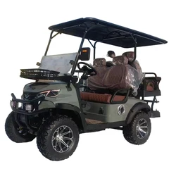 2025 Customized Off-road 48/60/72V Lithium Battery 4 Seats Hunting Buggy Ready To Assemble Lifted Electric Golf Carts