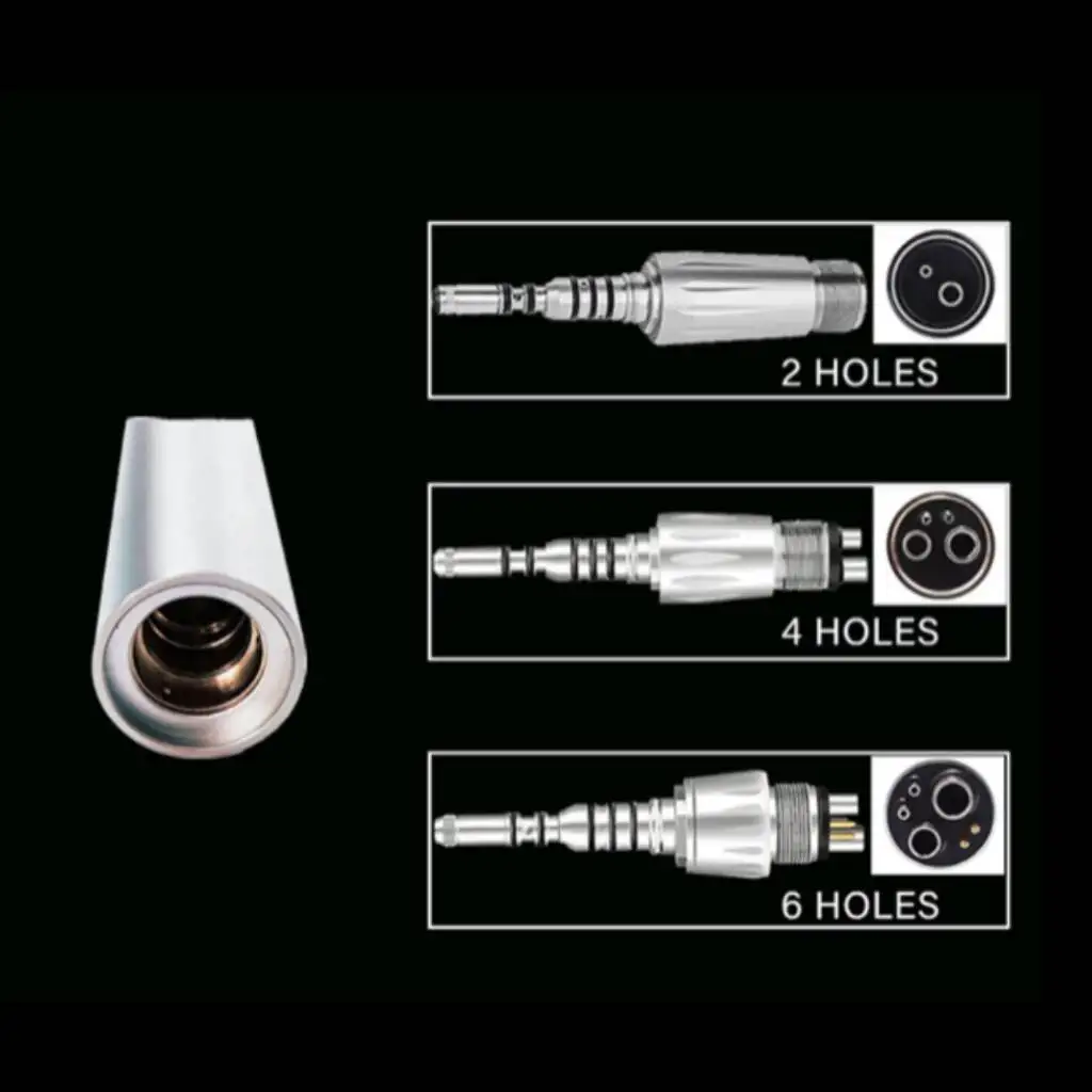 Dental Fiber Optic Quick Coupler 2/4/6 Hole Adapter Fit for KAVO High Speed Handpiece Turbine Connector Repair Replacement Spare