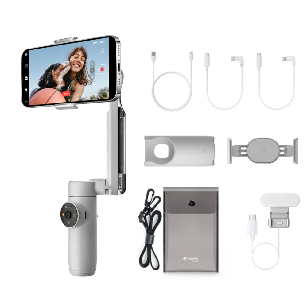 Handheld Gimbals FLOW Built-In Selfie Stick & Tripod All-Day Battery Life AI-Powered Editing 1-Step Rapid Deploy