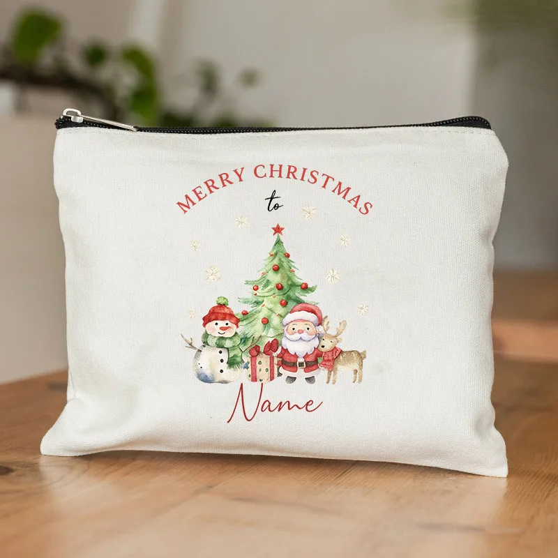 

Персонализированные рождественские подарки, праздничный подарок, косметичка и сумка для стирки, рождественский подарок для подруги, мальчика, друга, мамы, отца