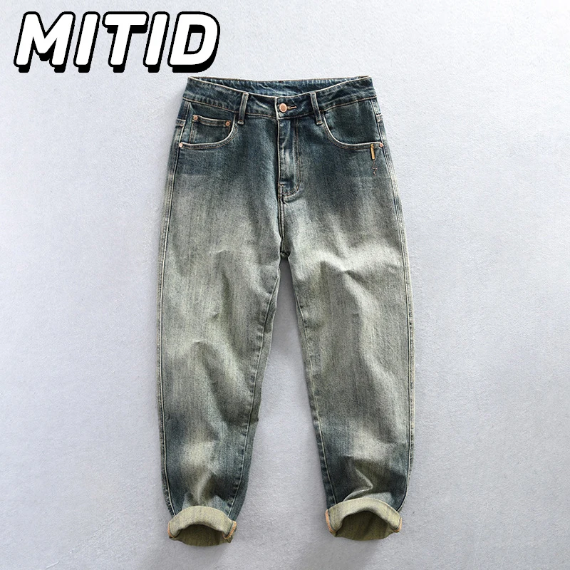 

Spring Autumn Y2k Jeans for Men Hip Hop Baggy Jeans Casual Retro Wash Jeans Hombre 94% Cotton Comfortable Pants Youth Streetwear