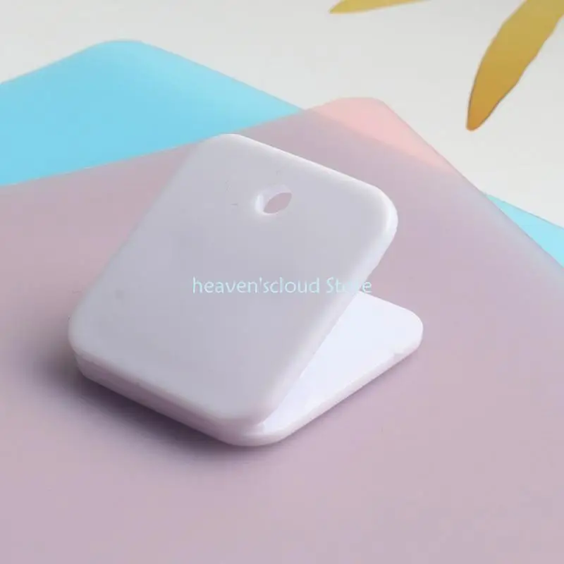 Y88B 10PCS Square 종이 클립 아크릴 종이 클램프 파일 주최자 홈 오피스