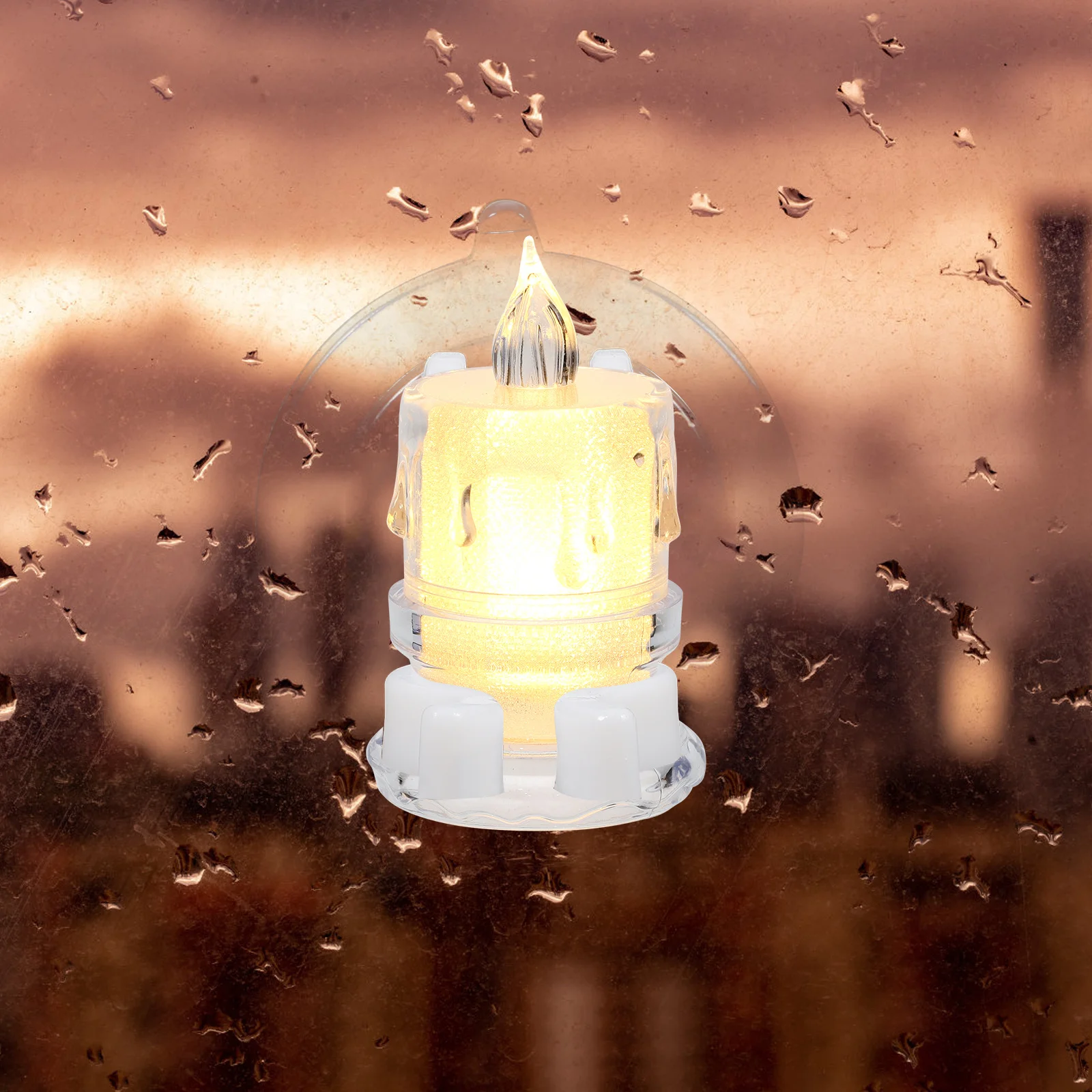 12Pcs Electric Lamp Suction Cup Clips Simple Installation Flameless LED Holders Window Decoration Clips