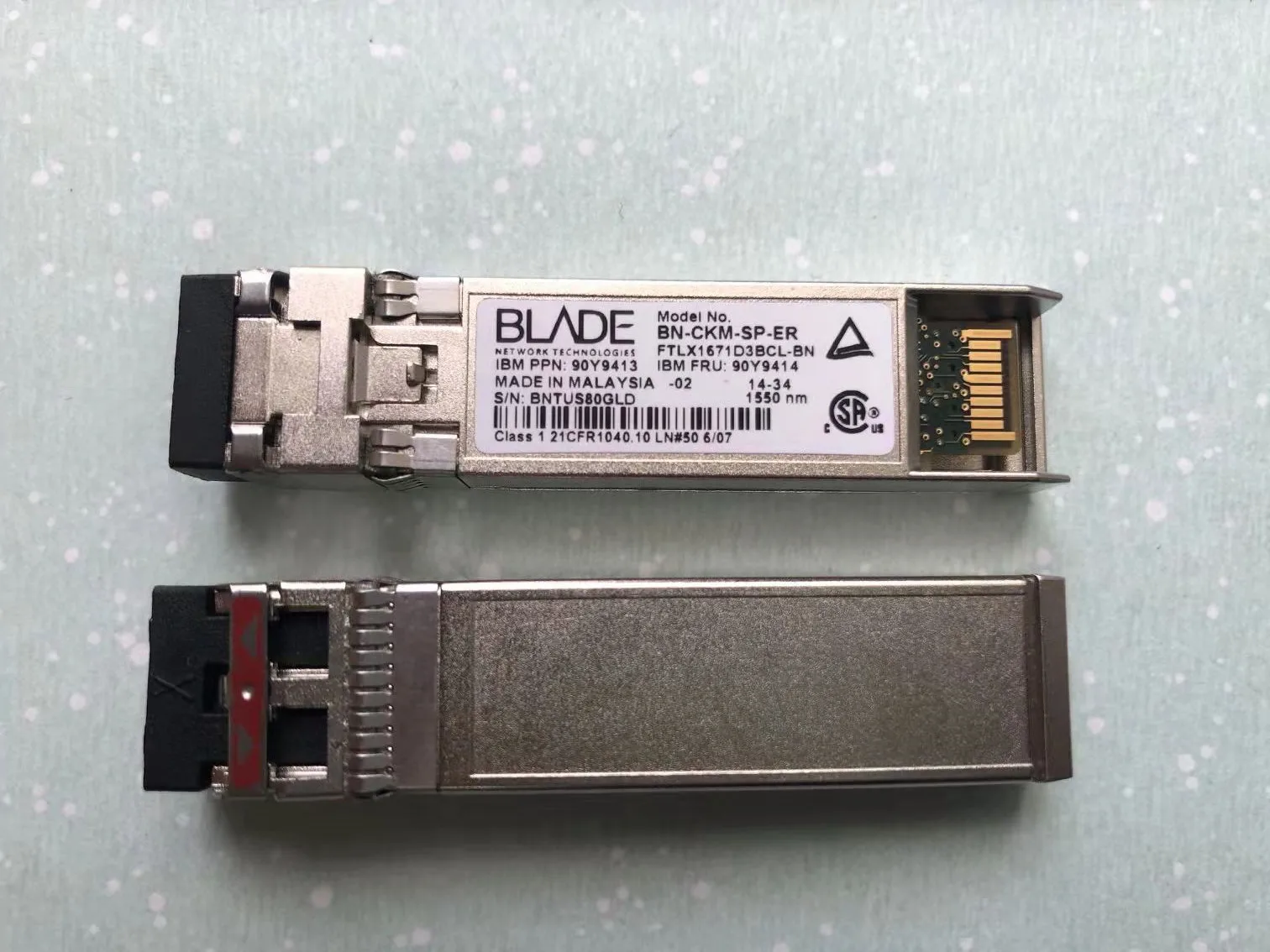 

I-bm 90y9413 90y9414 BN-CKM-AP-ER FTLX1671D3BCL-BN 10g 40km 1550nm трансивер/ib-m 40KM 10GB SFP переключатель