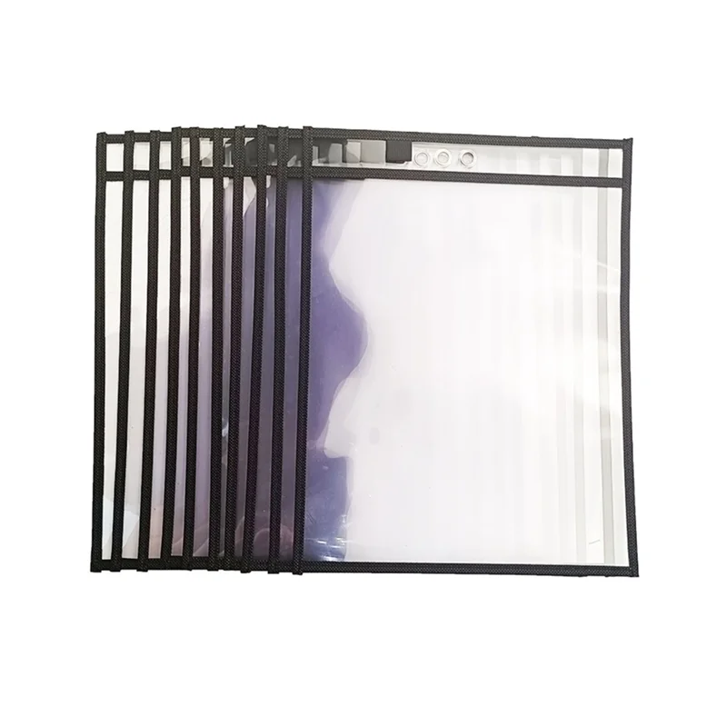 

10PCS Dry Erase Pocket Sleeves Oversized Reusable,Dry Erase Ticket Holder Pockets Clear Erasable Pockets,10Inch*13Inch