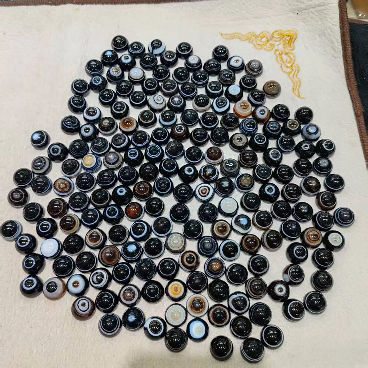 

1pcs/lot Natural Agate Sheep-Plate Bead Cabochon Inlaying Suitable Rings Bracelets Necklaces Pendants oval ethnic style 16mm