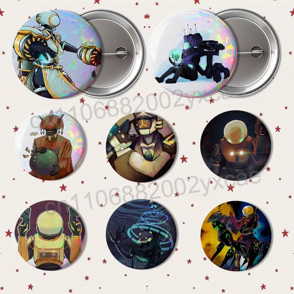 Loader game Risk of Rain Badges Badges On Backpack Jacket Cartoon Round Brooches  Acrylic Button Pins Collection Gifts