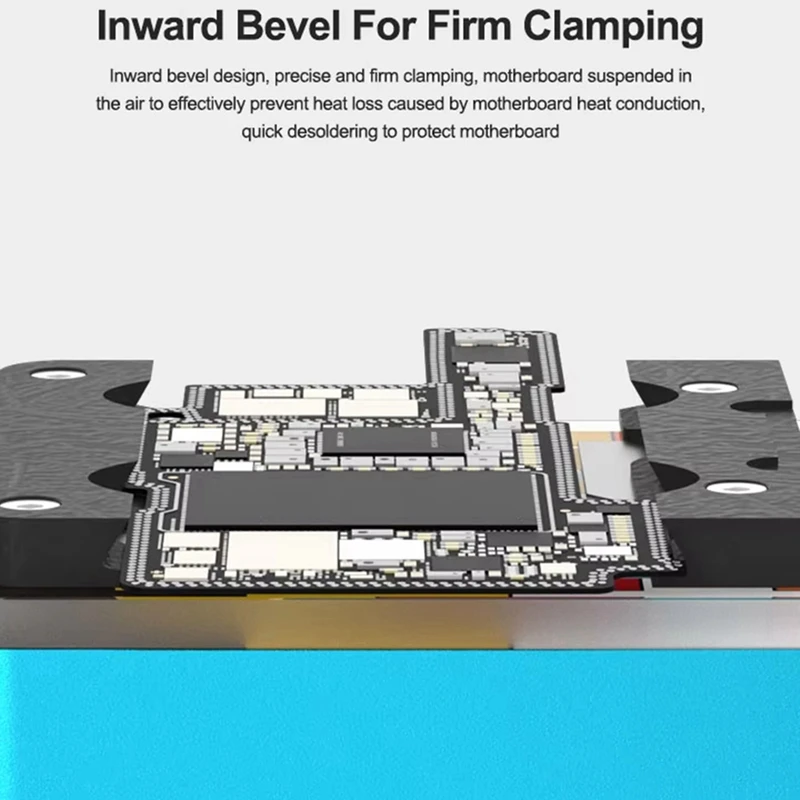 TF1 MINI Heat-Insulating Glass Chip Fixture High Temperature Resistance 500℃+ IC CPU Chip Degumming Clamping Repair Tool image 3