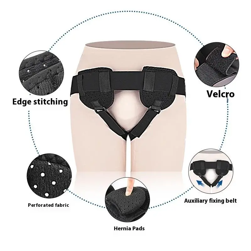 Adjustable Sports Hernia Belt Groin Support with Removable Compression Pads for Men And Women Bilateral Waist Strap for Relief