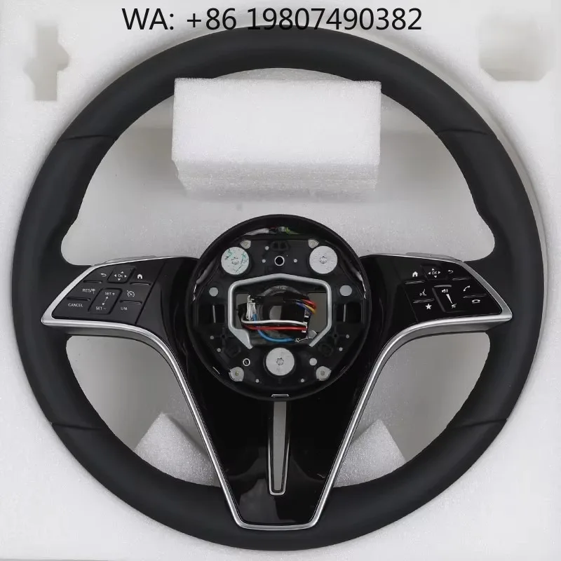 

Black Label Full Perforated Leather Steering Wheel, Custom LED Modification Parts For GLC E S CLS Aftermarket Car Upgrade