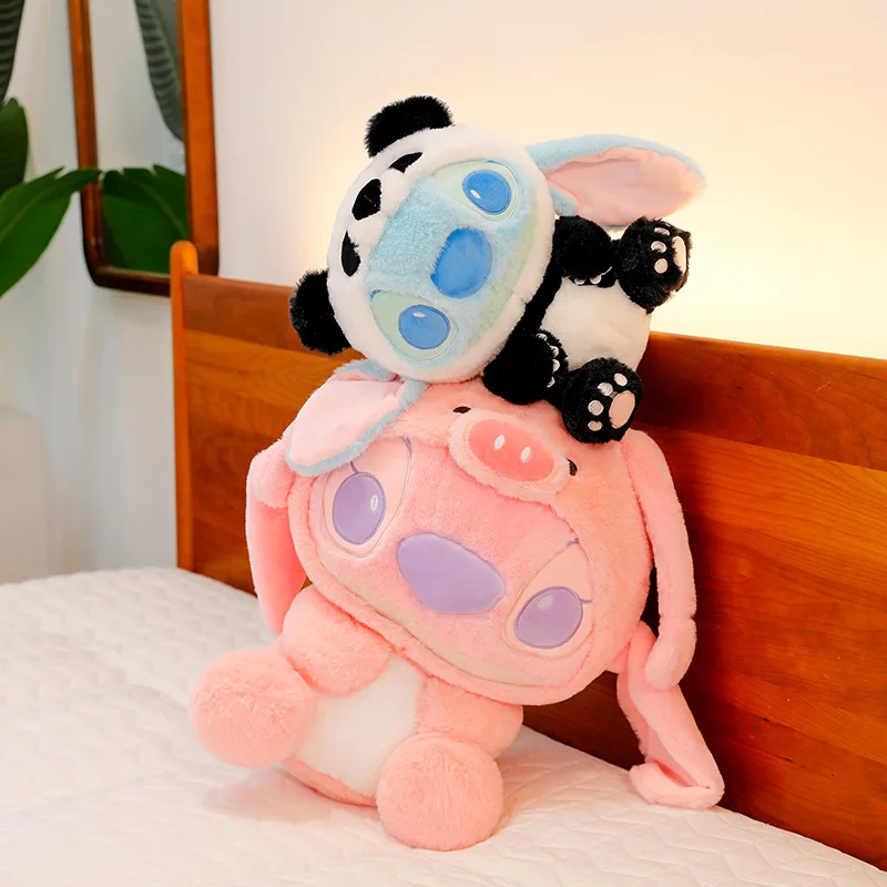 60cm tamanho grande disney dos desenhos animados bonito panda traje ponto pelúcia animal boneca plushies presente de aniversário das crianças brinquedos de animação