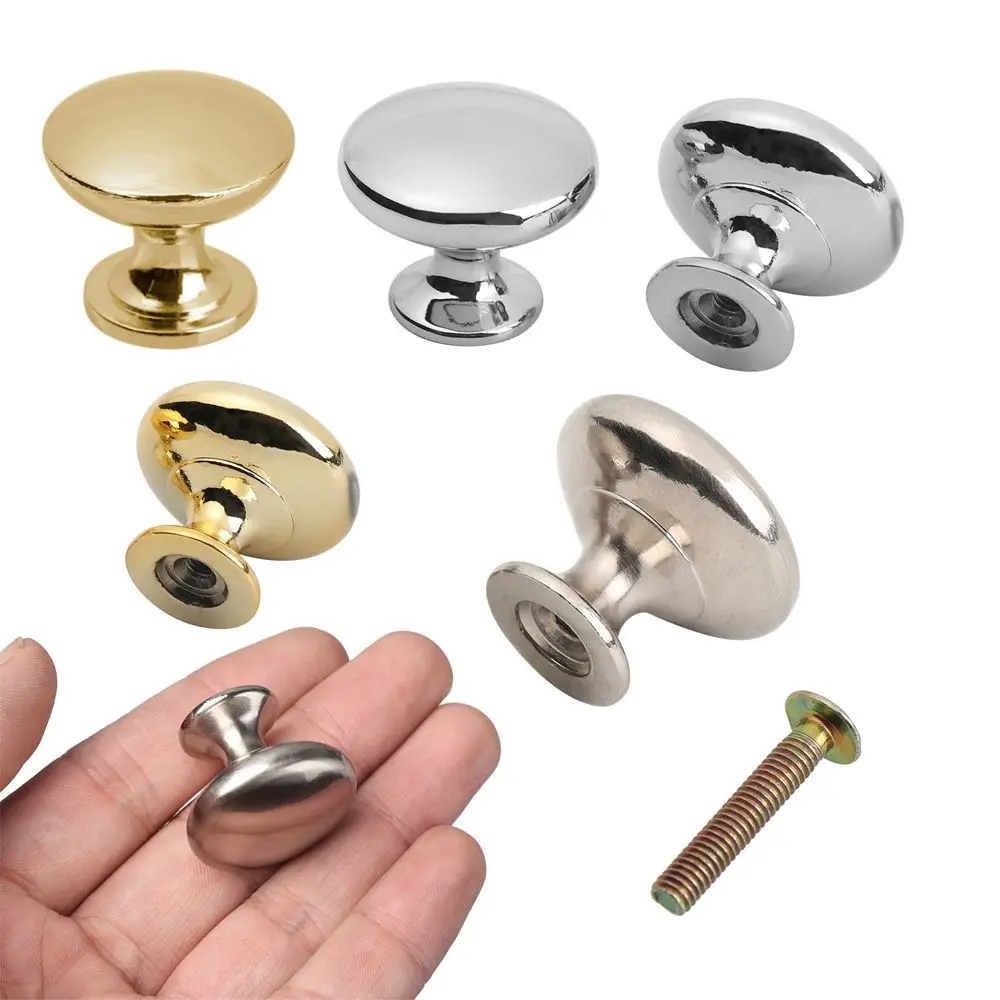 Round Kitchen Cupboard Door Pulls Drawer Alloy Handles Cabinet Knobs Furniture Hardware 24mm/30mm