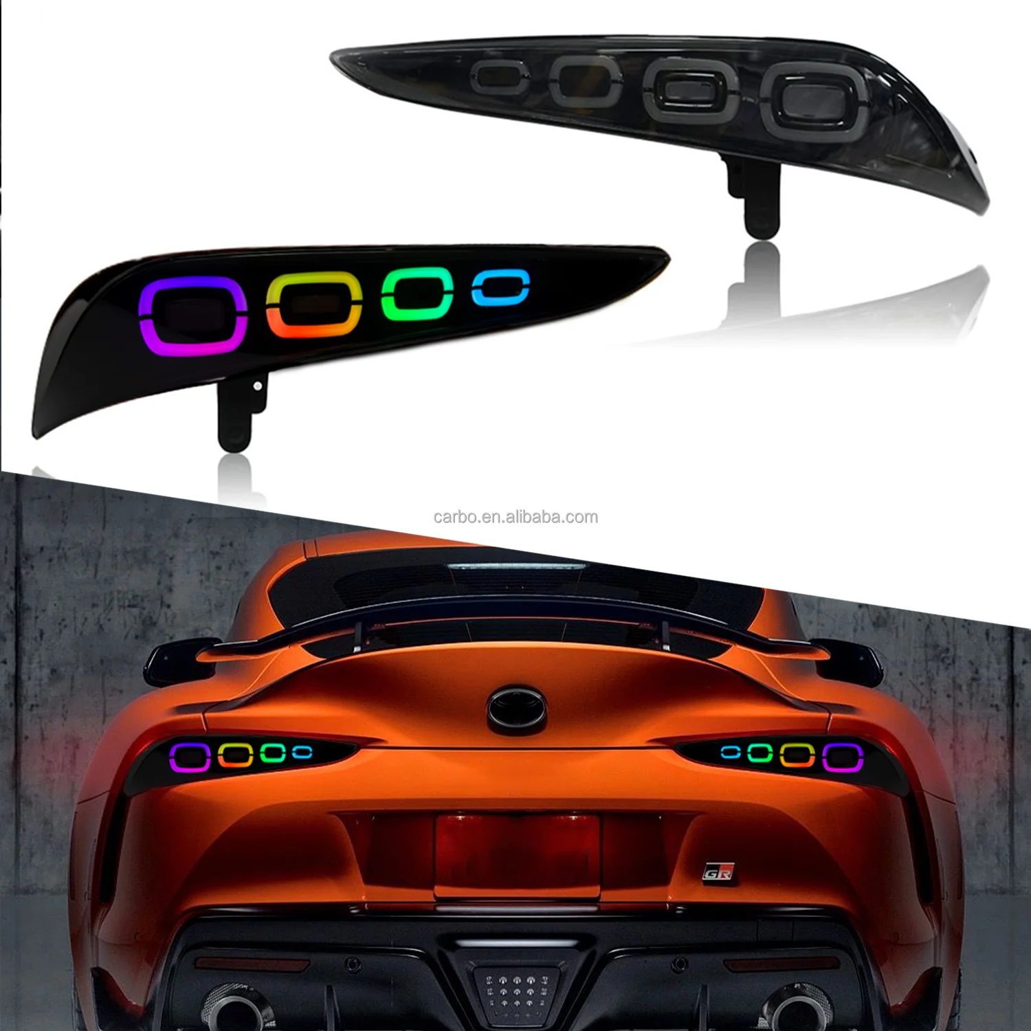 

RGB LED Tail Lights for Toyota GR Supra A90 A91 Mk5 Rear Lamp Car Accessories 2019+