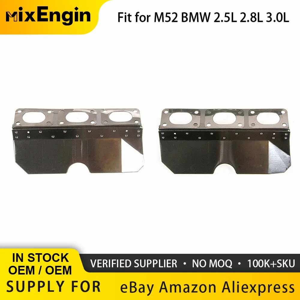Engine Parts EXHAUST MANIFOLD GASKET Fit 2.5 2.8 3.0 L M52 For BMW X3 X5 Z3 Z4 E39 E46 E60 330Ci 2.2L 2.5L 2.8L 3.0L L6 GAS DOHC