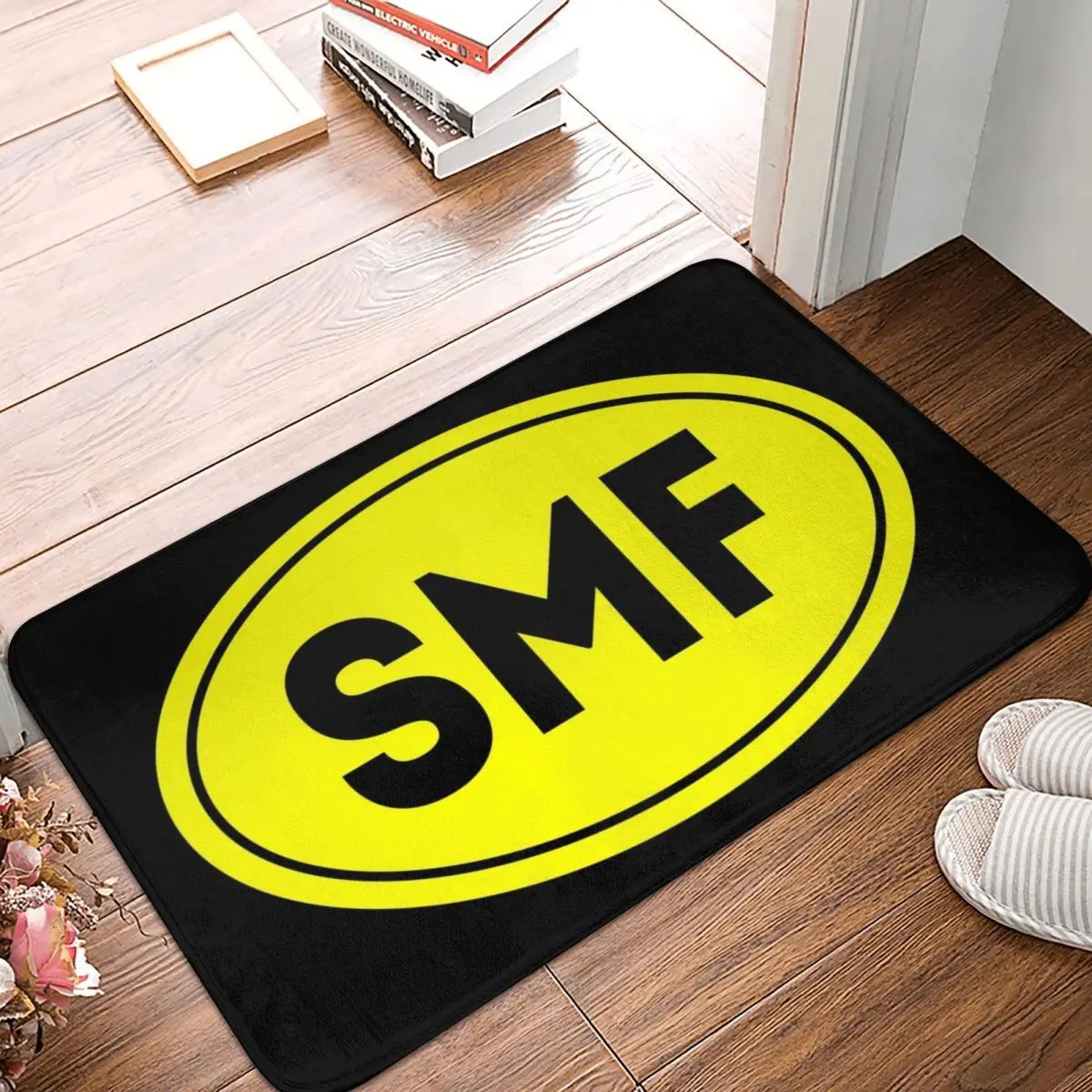 SMF - Sacramento Airport Code Doormat Anti-skid Super Absorbent Bathroom Floor Mats Home Entrance Rugs Carpet Hallway Footpad