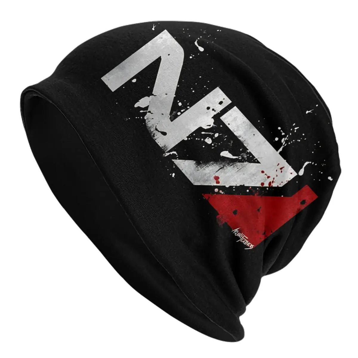 Effect Mass N7 Game Bonnet Hats Vintage Outdoor Skullies Beanies Hats Unisex Spring Dual-use Caps