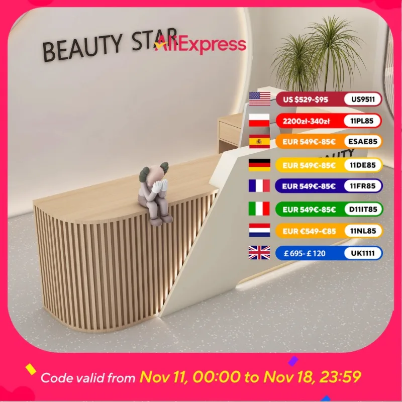 

Large Hotels Logo Reception Desks Clinic Beauty Office Computer Reception Desks Salon Modern Rezeption Theke Office Furniture