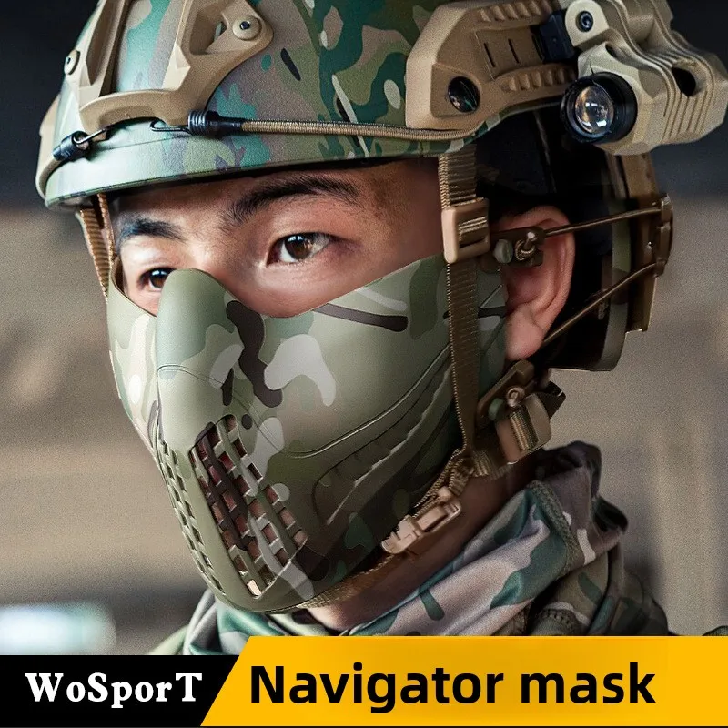 WOSPORTFactory المبيعات المباشرة قناع الملاح ثنائي الوضع عقال SystemM07 قناع الحماية التكتيكي التمويه