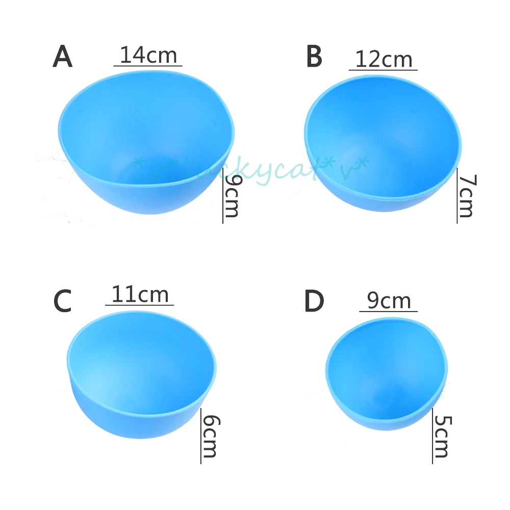 new 1pcs Professional Dental Medical Mixing Bowl S/M/L/XL Flexible Nonstick Rubber Alginate Plaster Material Spatula Bowl