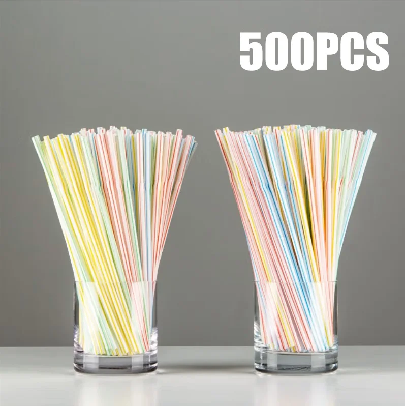 100-1000 Stuks Multicolor Keuken Drank Rietjes Rietjes Rietjes Cocktail Rietjes Wedding Party Rietjes Accessories