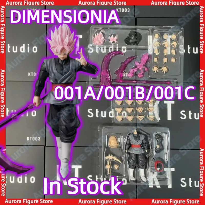 In Stock DIMENSIONIA Studio Son Goku 001A/001B/001C Dragon Ball Z SHF Black Goku Anime Action Figure Model Toys Gifts Hobby