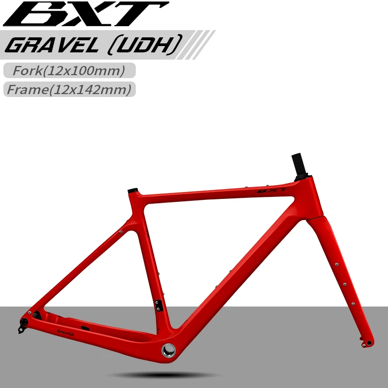 

Сверхлегкая рама шоссейного велосипеда BXT из углеродного волокна, передние и задние дисковые тормоза с плоским креплением, 27,5-дюймовая рама для шоссейного велосипеда, рама для гравийного велосипеда