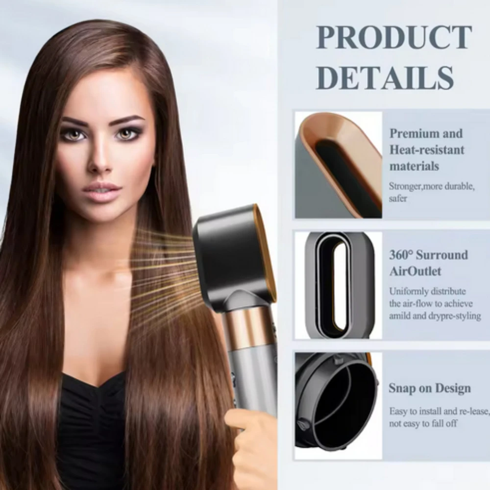 

Best Price Pre-Styling Dryer Nozzle Replacement for Airwrap Styler, Compatible with HS01 HS05, Pre-Shaped Attachment