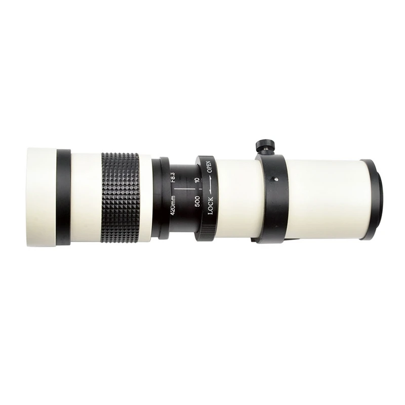 

HOT-420-800Mm Telephoto Zoom Lens Manual Zoom Lens SLR Camera Lens Suitable For Canon Cameras