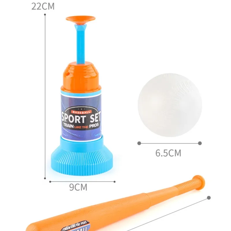 Ensemble combiné de machine à lancer de baseball réglable, jouets de sport de plein air, jouets de sport d'éjection de baseball pour enfants